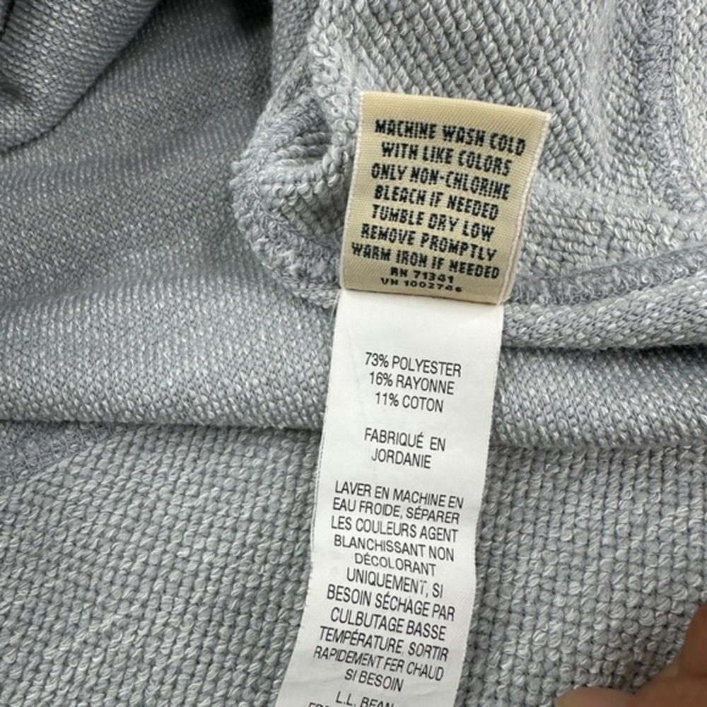 L.L.Bean Womens Gray Shawl Neck Pullover Athletic Sweatshirt‎ Size Medium - Picture 11 of 16